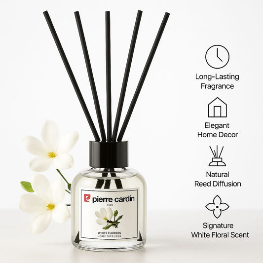 Pierre Cardin Paris Reed Diffuser 110ml-White Flowers