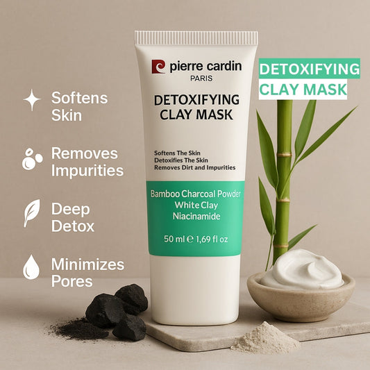 Pierre Cardin Paris Bamboo Charcoal Powder Detoxifying Clay Mask 50ml