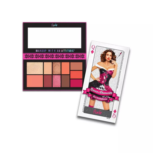 Rude Face Card Palette - Queen of Diamonds