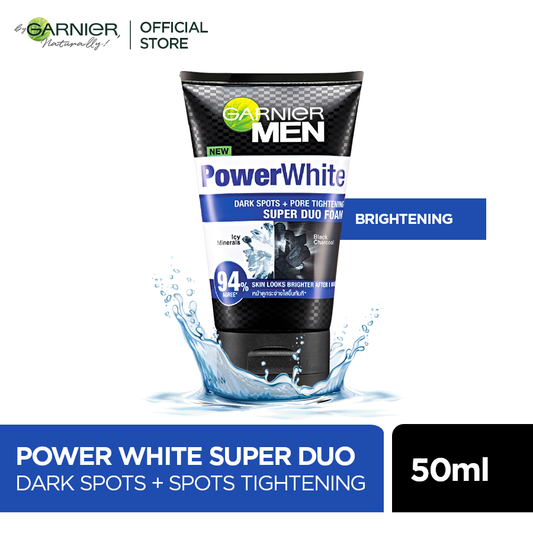 Garnier Men Turbo Bright 2-in-1 Brightening Facewash and Shaving Foam 50ml