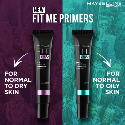 Maybelline New York Fit Me Matte & Poreless Primer - For Normal to Oily Skin