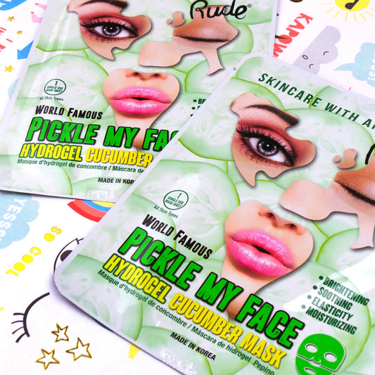 Rude Rude Pickle My Face Hydrogel Cucumber Single Mask