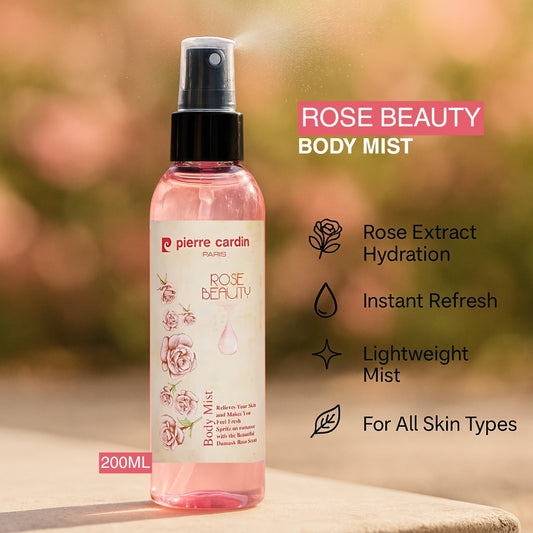 Pierre Cardin Paris Body Mist 200ml - Rose Beauty