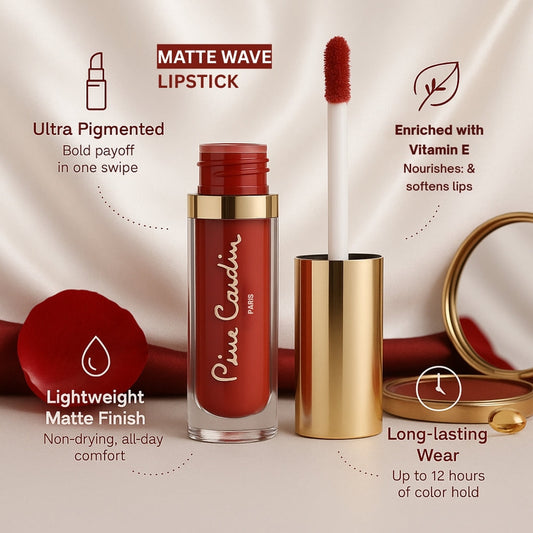 Pierre Cardin Paris Matt Wave Liquid Lipstick – Ultra Long Lasting