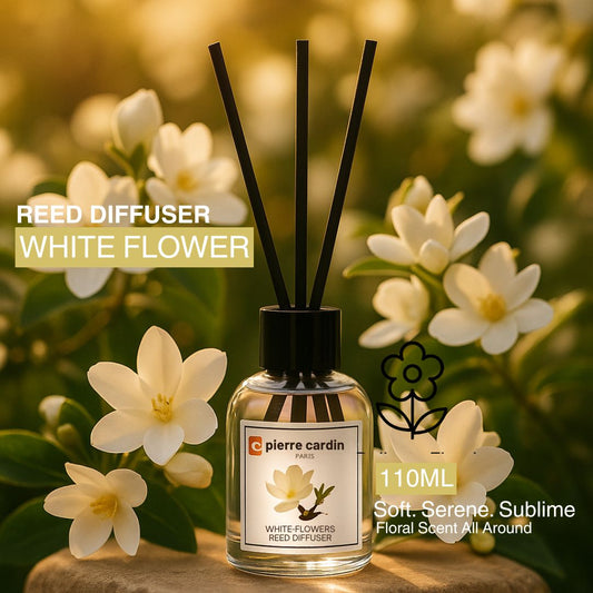 Pierre Cardin Paris Reed Diffuser 110ml-White Flowers