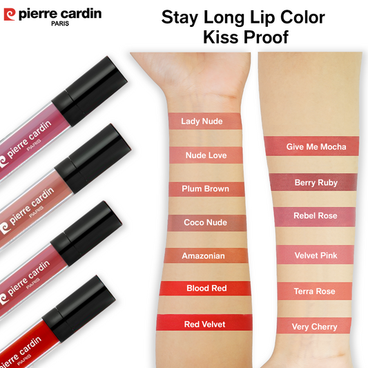 Stay Long Lip Color Kiss Proof Lipstick - Pierre Cardin Pakistan 
