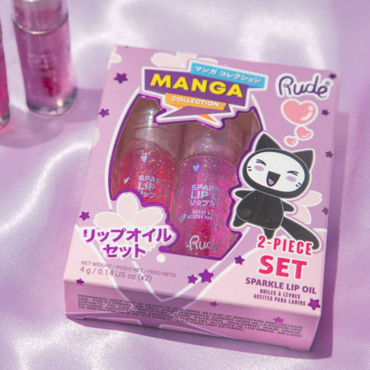 Manga Collection Sparkle Lip Oil Duo-Strawberry/Grape