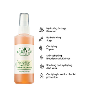 Mario Badescu Facial Spray With Aloe Vera Sage & Orange Blossom 118ml