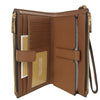 Michael Kors Jet Set Travel Double Zip Wristlet Leather Wallet