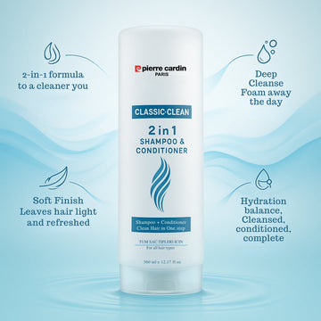 Classic Clean 2 In 1 Shampoo & Conditioner 360ml