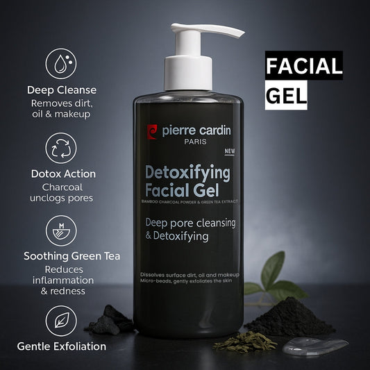 Detoxifying Facial Gel With Bamboo Charcoal Powder & Green Tree Extract 350ml