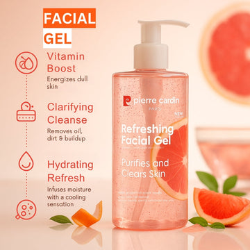Refreshing Facial Gel With Vitamin C & Pink Grape Fruit Extract 350ml