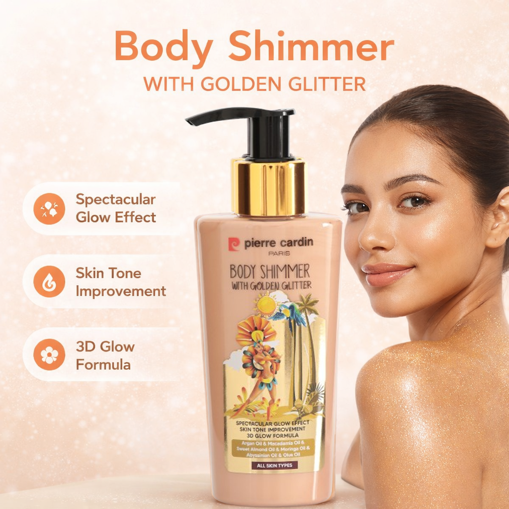 Body Shimmer With Golden Glitter 125ml – Hurra.pk