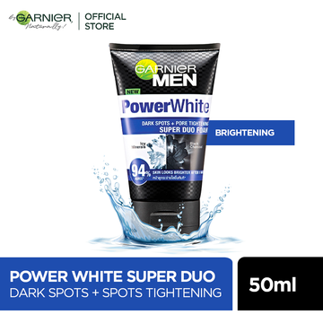 Garnier Men Turbo Bright 2-in-1 Brightening Facewash and Shaving Foam 50ml