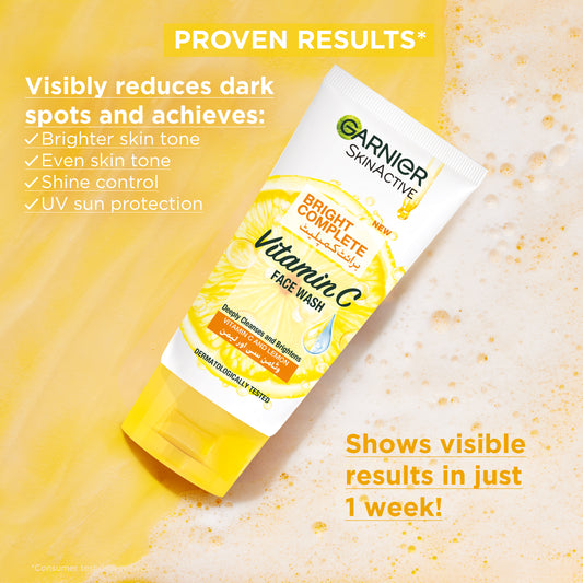 Garnier Skin Active Bright Complete Face Wash 100ml