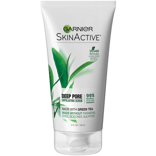 Garnier Skin active Deep Pore Exfoliating Face Scrub with Green Tea