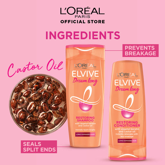 L'Oreal Paris Elvive Dream Long Shampoo 175 ml - For Longer & Stronger Hair