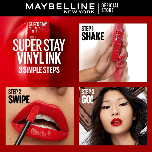 Maybelline New York SuperStay Vinyl Ink Longlasting Liquid Lipstick