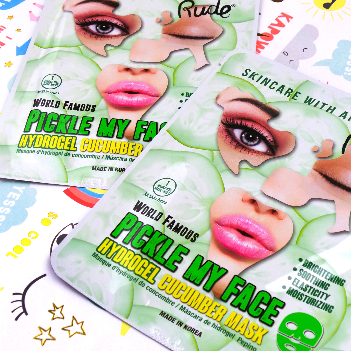 Cucumbers Rude Rude Rude Pickle My Face Hydrogel Cucumber Single Mask – Hurra.pk
