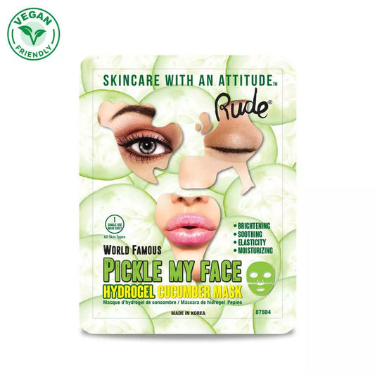 Rude Rude Pickle My Face Hydrogel Cucumber Single Mask