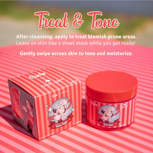 Rude Olive Oyl Water Essence Toner Pads