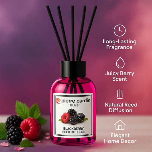 Pierre Cardin Paris Reed Diffuser 110ml-Blackberry