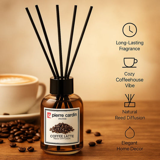 Pierre Cardin Paris Reed Diffuser 110ml-Coffee Latte